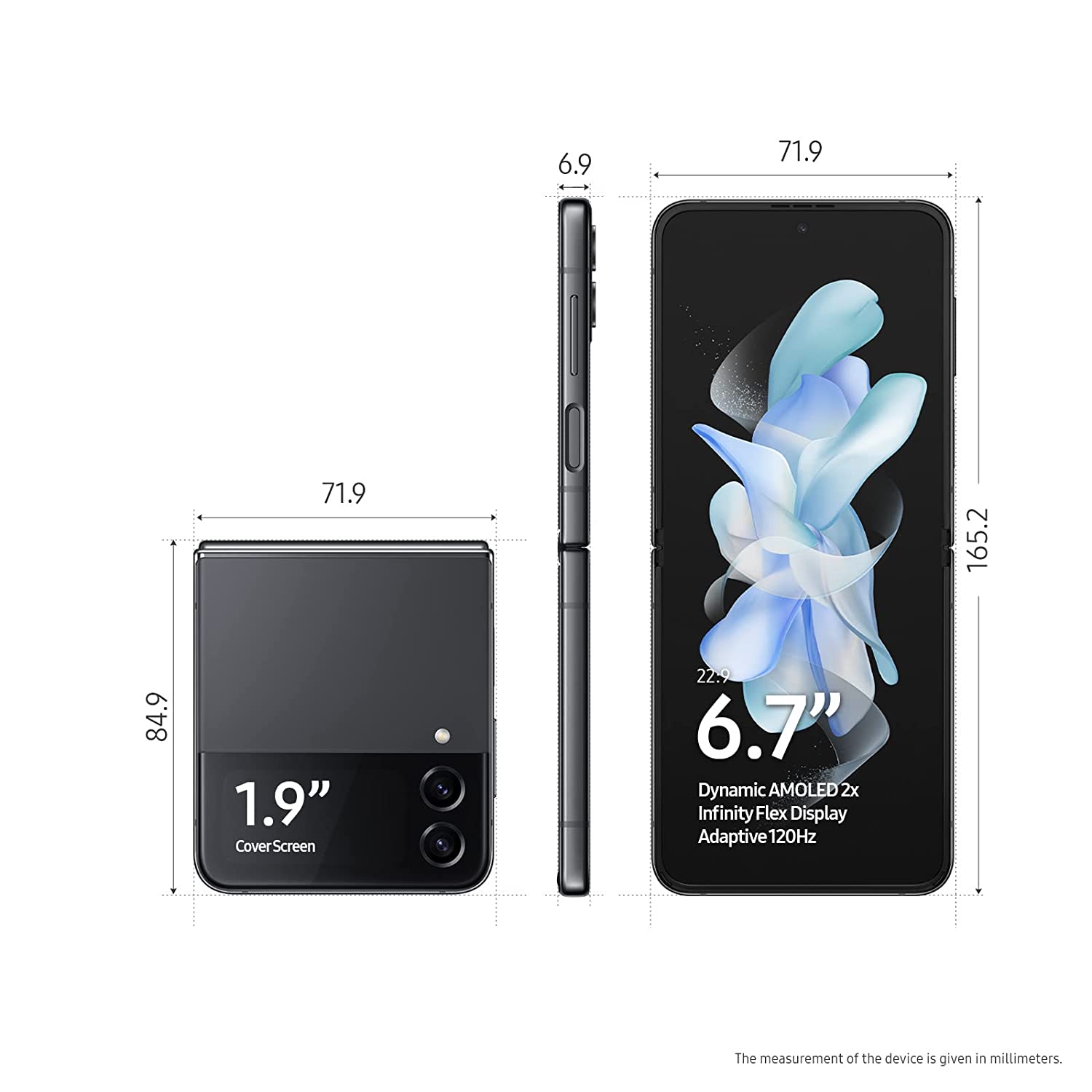 Galaxy Z Flip 4 5G 8 GB RAM 128 GB Storage Grey