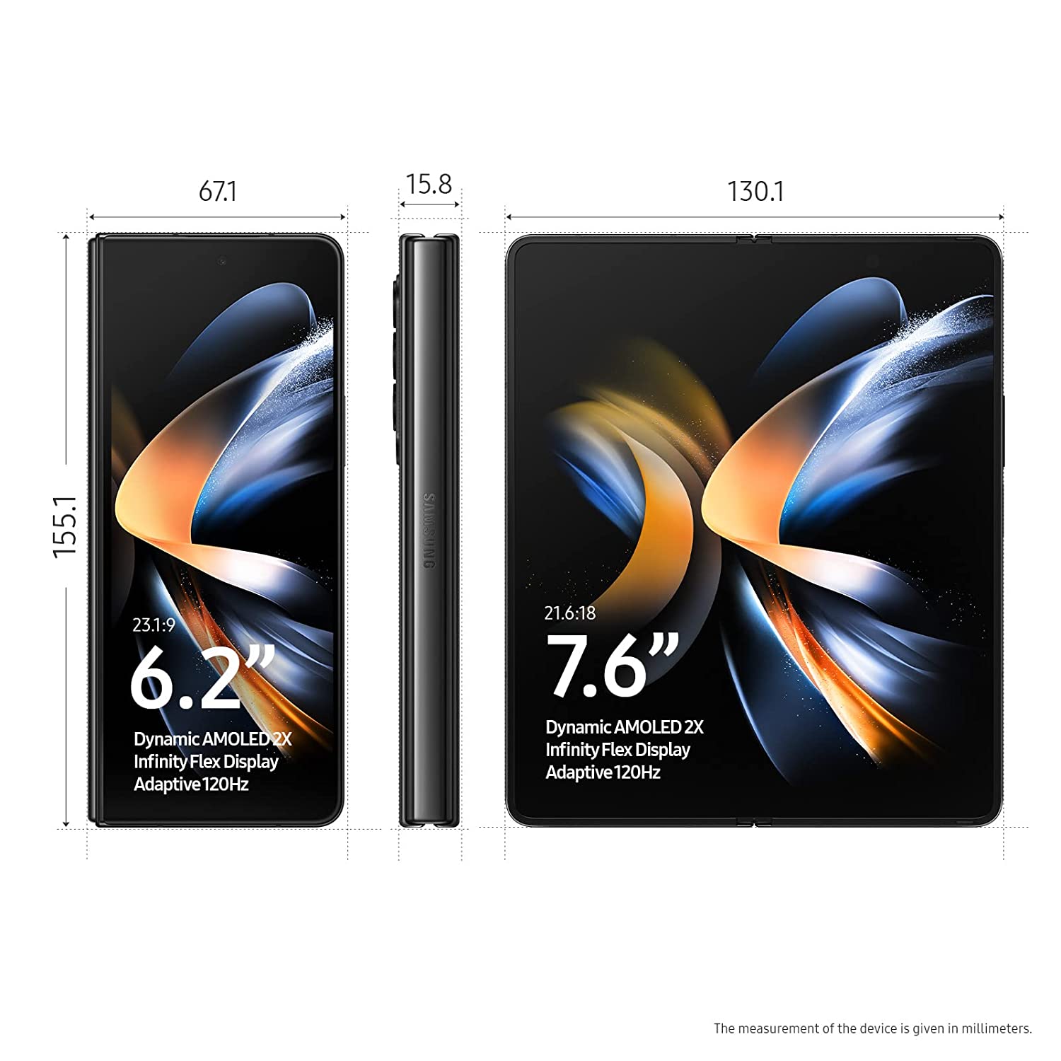 Galaxy Z Fold 4 5G 12 GB RAM 256 GB Storage Grey