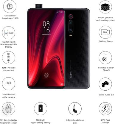 Redmi K20 Pro 6 GB RAM 128 GB Storage Black