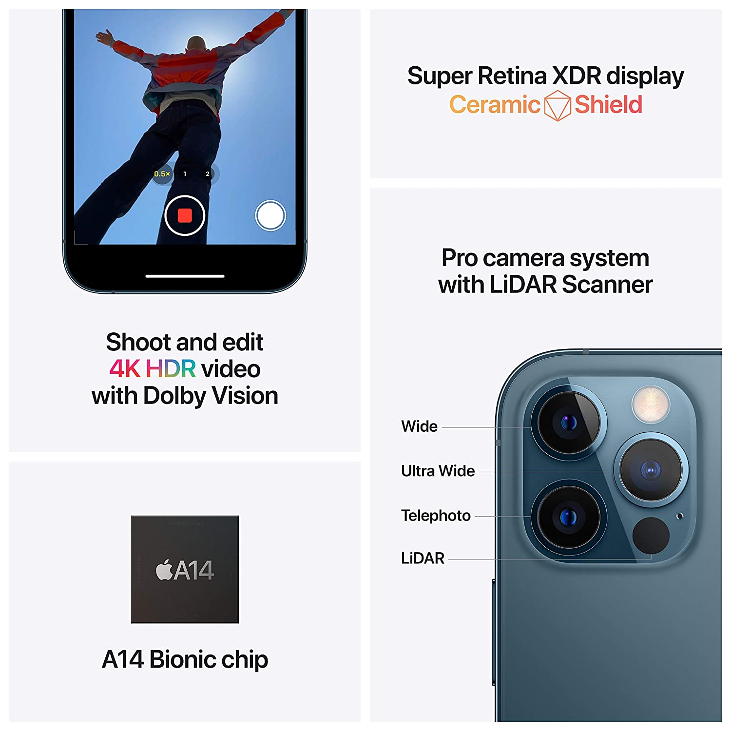 iPhone 12 Pro 6 GB RAM 128 GB Storage Blue