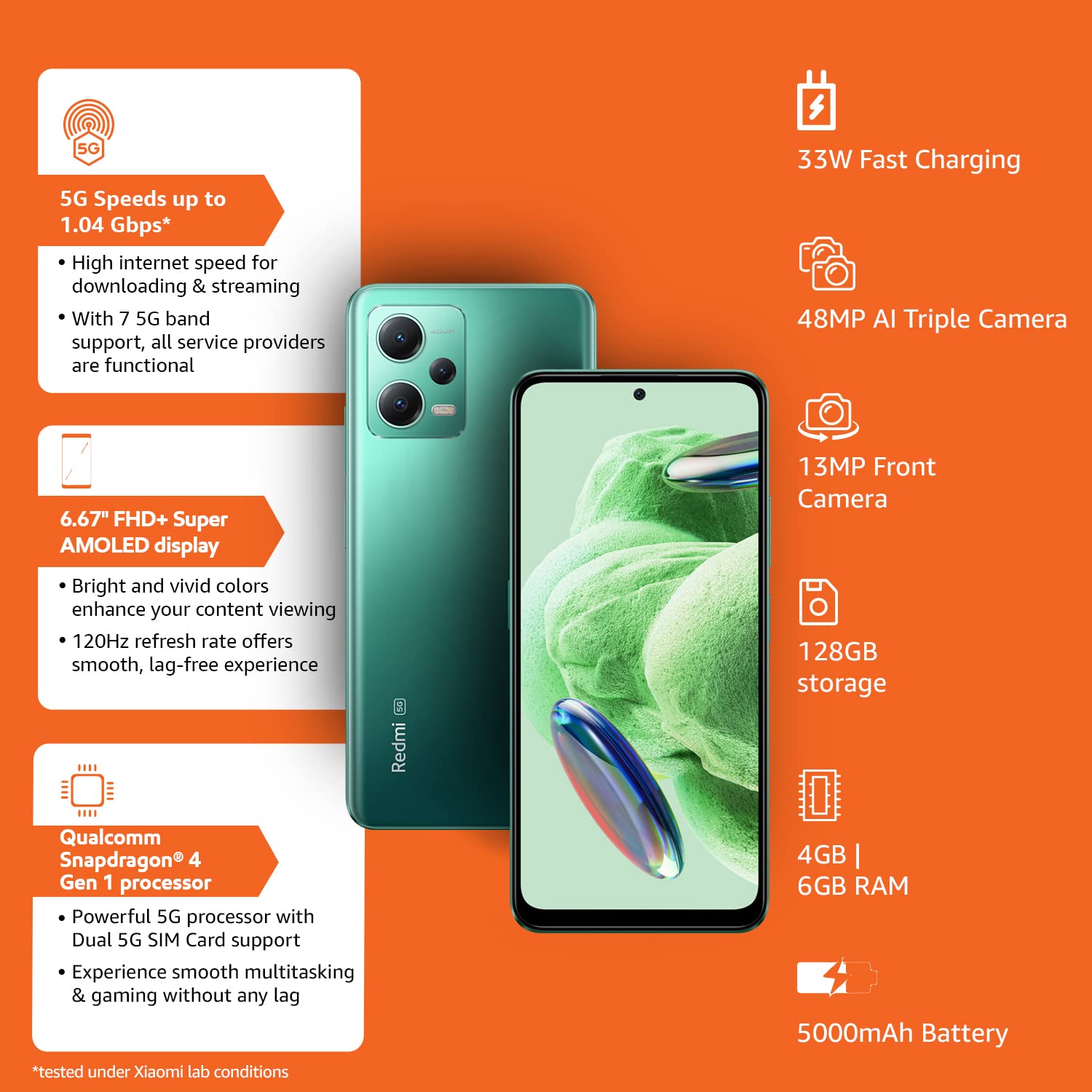 Redmi 12 5G 4 GB RAM 128 GB Storage Blue