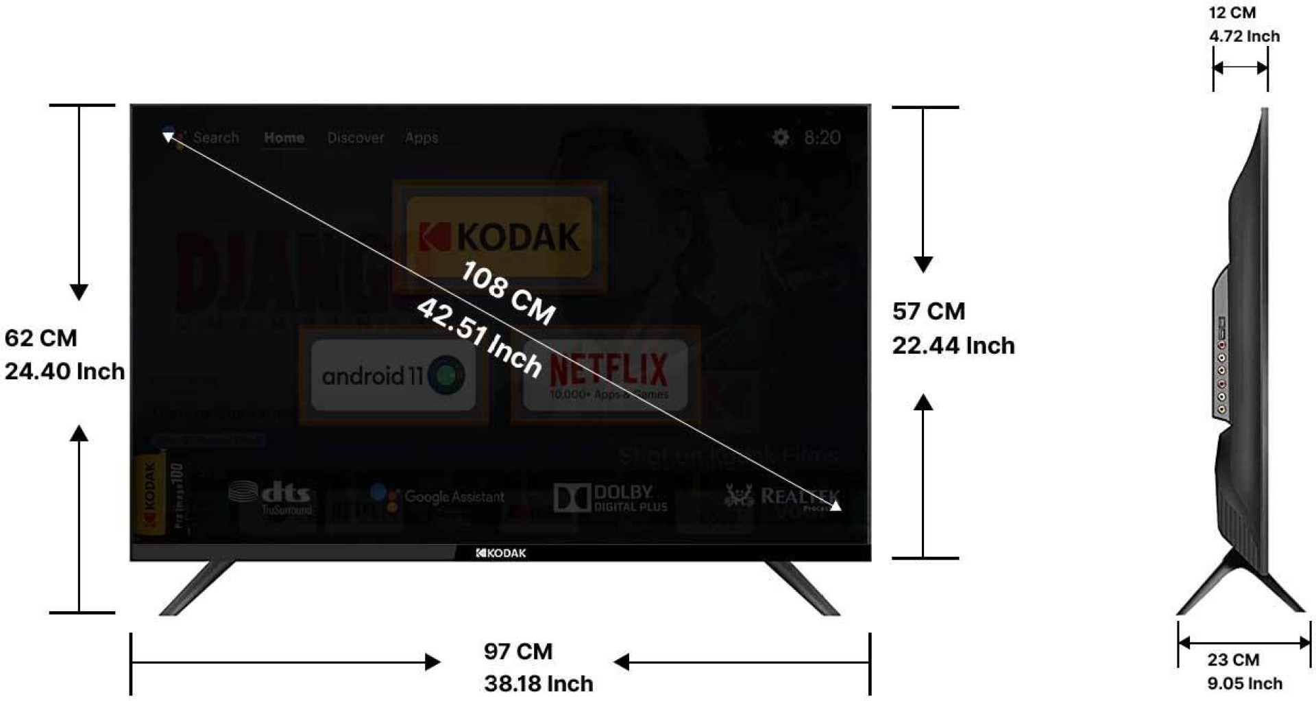 439X5081Full HD LED 43 Inch (109 cm) | Smart TV