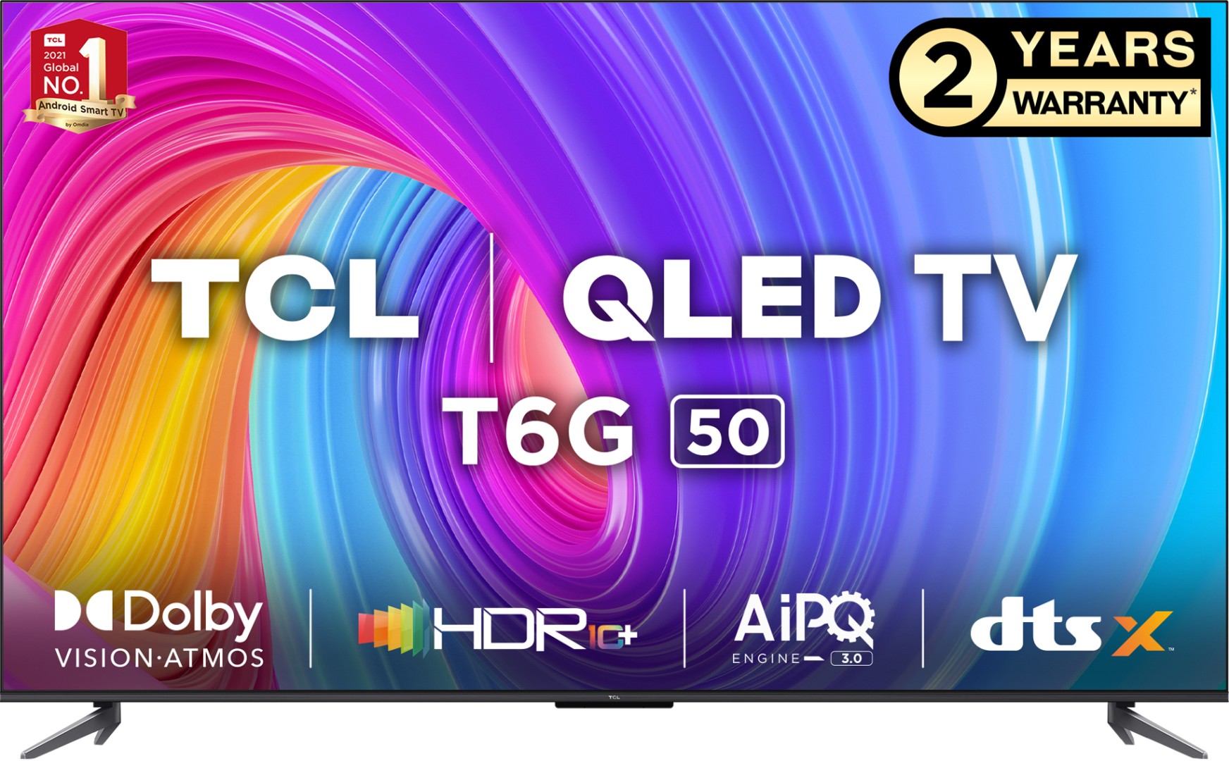 TCL 50T6G4K QLED 50 Inch (127 cm) | Smart TV