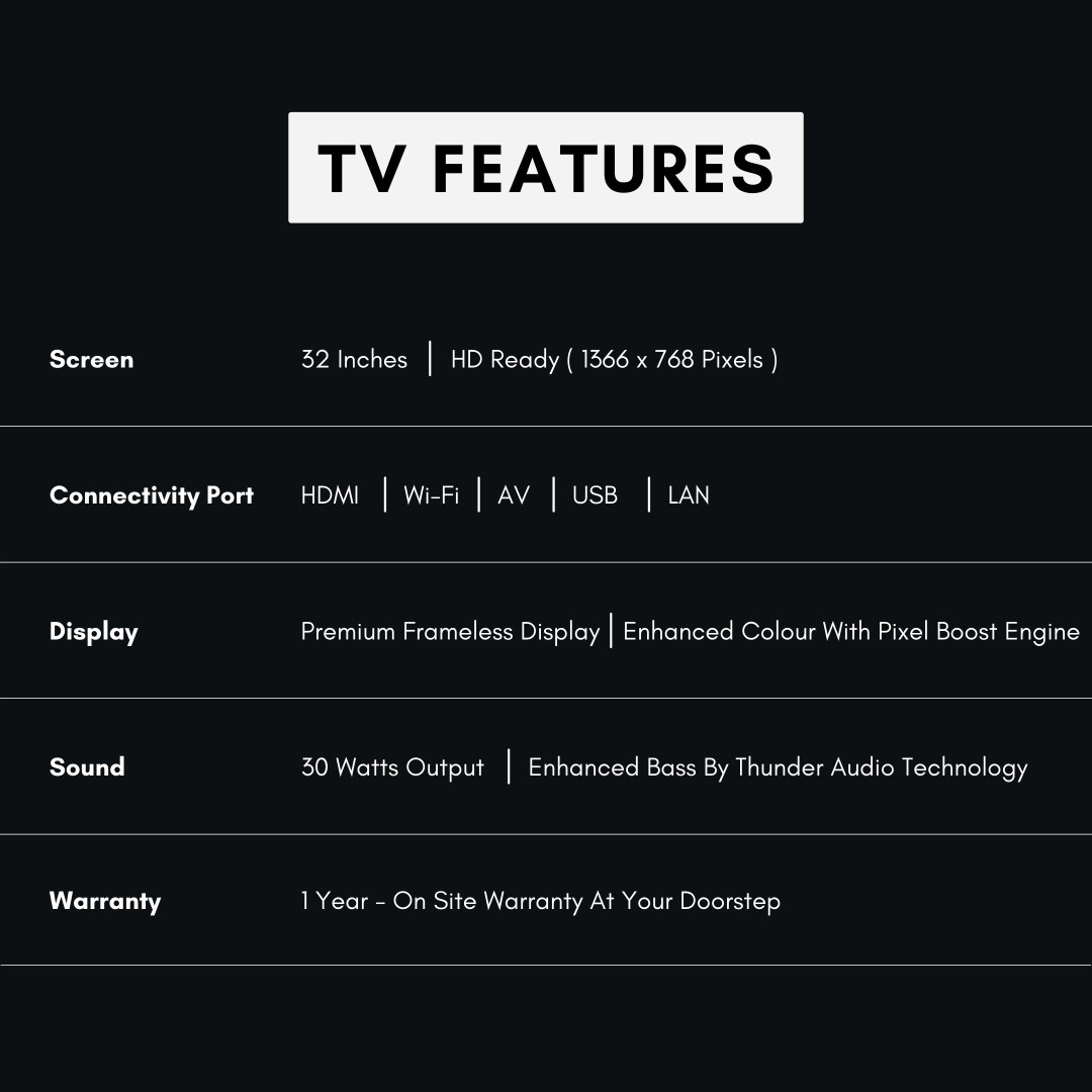 32FS-ULTRA-R HD ready LED 32 Inch (81 cm) | Smart TV