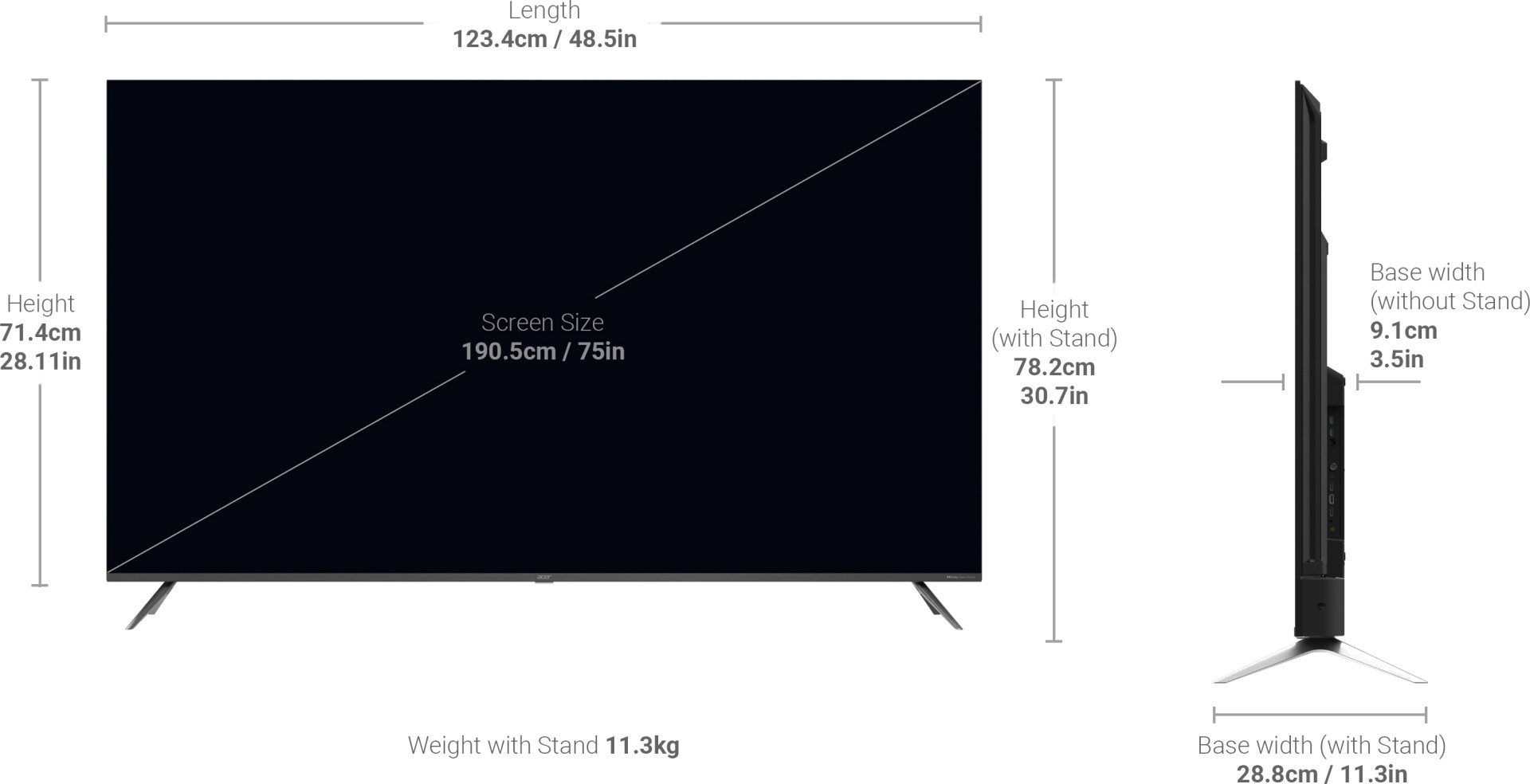 I Series AR75AR2851UDFL 4K LED 75 Inch (190 cm) | Smart TV