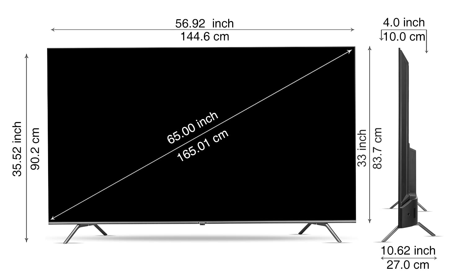 JSW65GSQLED 4K QLED 65 Inch (165 cm) | Smart TV