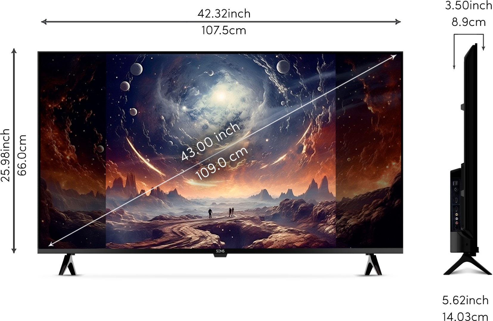 SENS43WASFHD Full HD LED 43 Inch (109 cm) | Smart TV