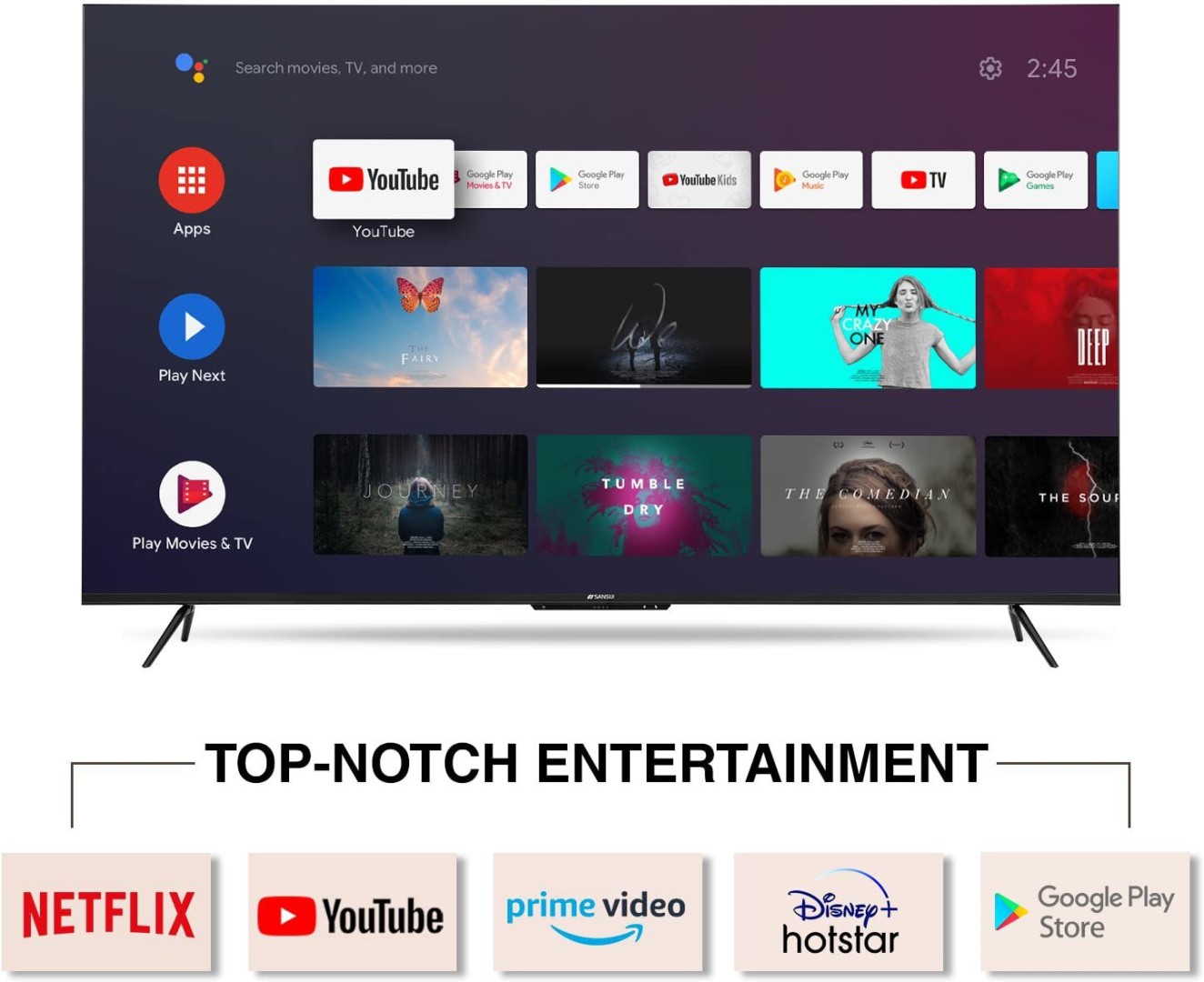 JSW65ASUHDFF 4K LED 65 Inch (165 cm) | Smart TV