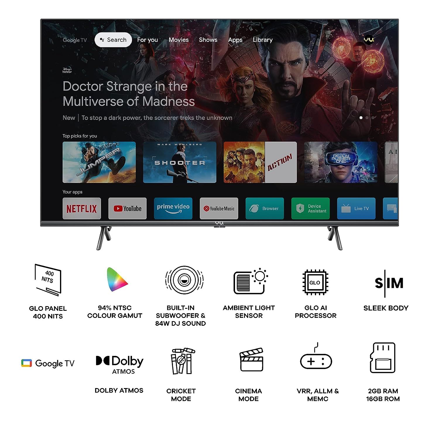 43GloLED 4K LED 43 Inch (109 cm) | Smart TV