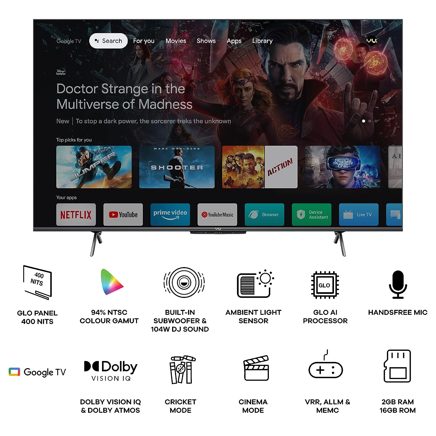 43GloLED 4K LED 43 Inch (109 cm) | Smart TV