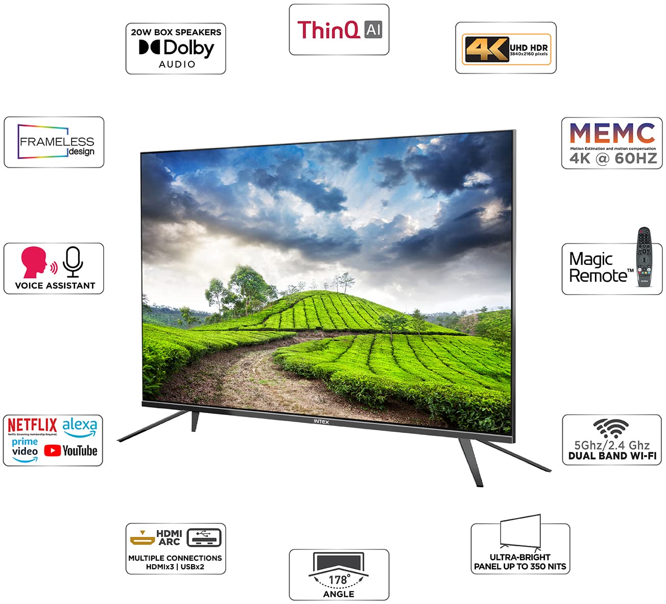 LED-WOS5507U 4K LED 55 Inch (140 cm) | Smart TV