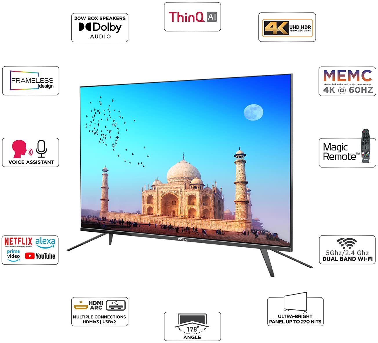 LED-WOS5507U 4K LED 55 Inch (140 cm) | Smart TV