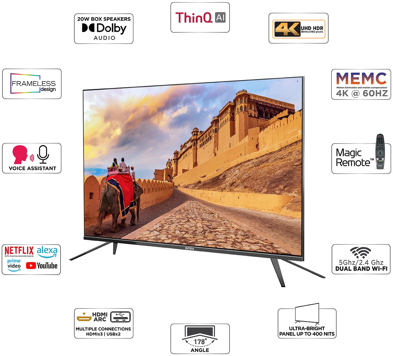 LED-WOS5507U 4K LED 55 Inch (140 cm) | Smart TV