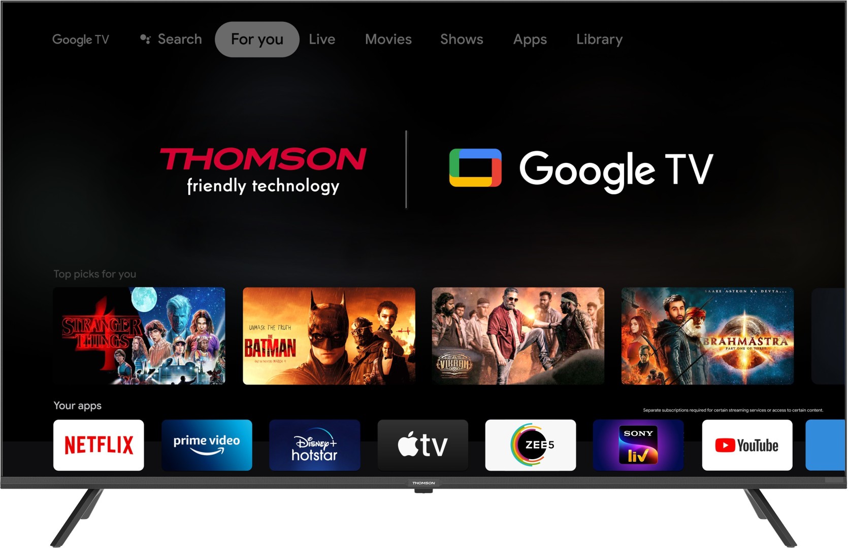 Thomson Q55H1001 4K QLED 55 Inch (140 cm) | Smart TV