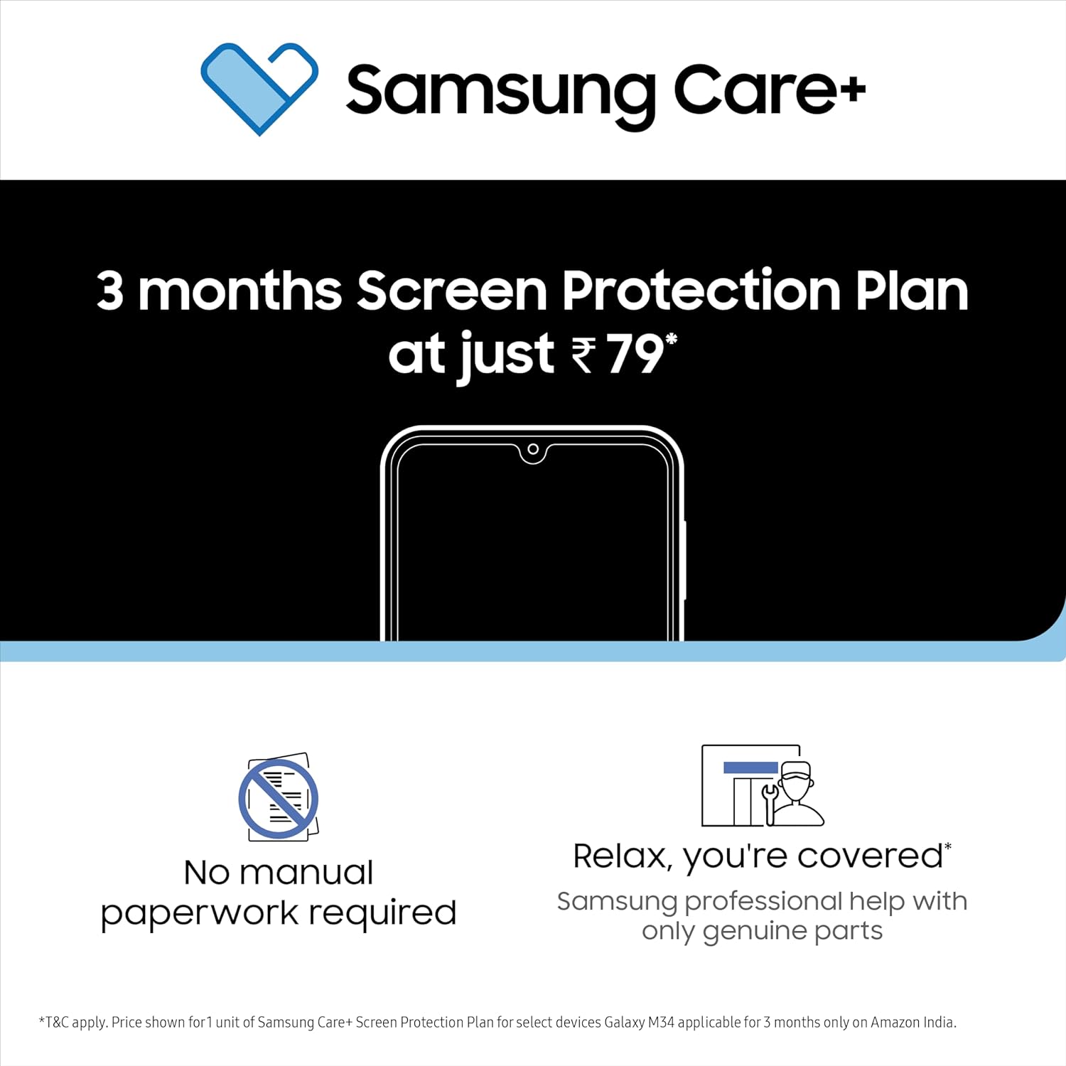 Galaxy M34 6 GB RAM 128 GB Storage Blue