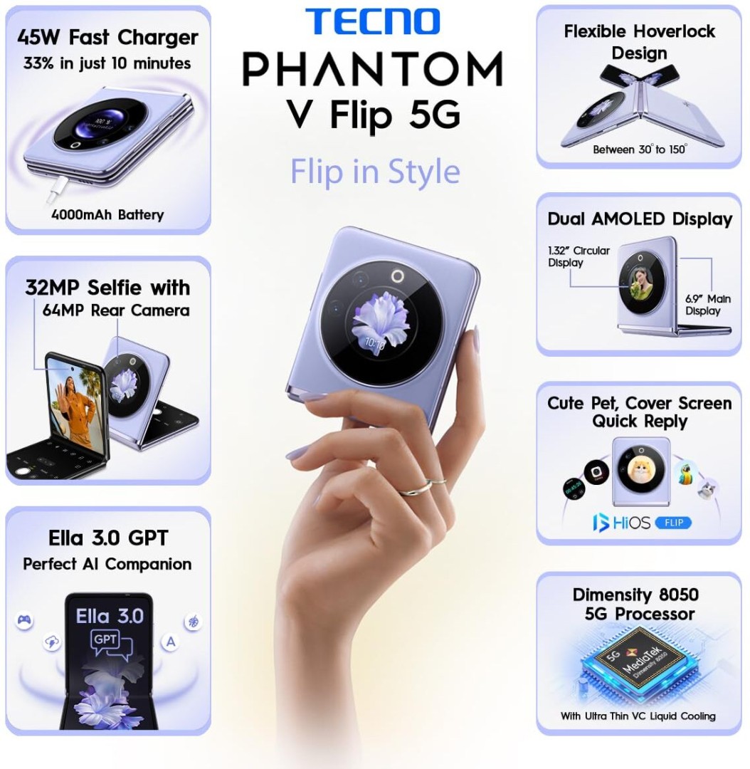 Phantom V Flip Black
