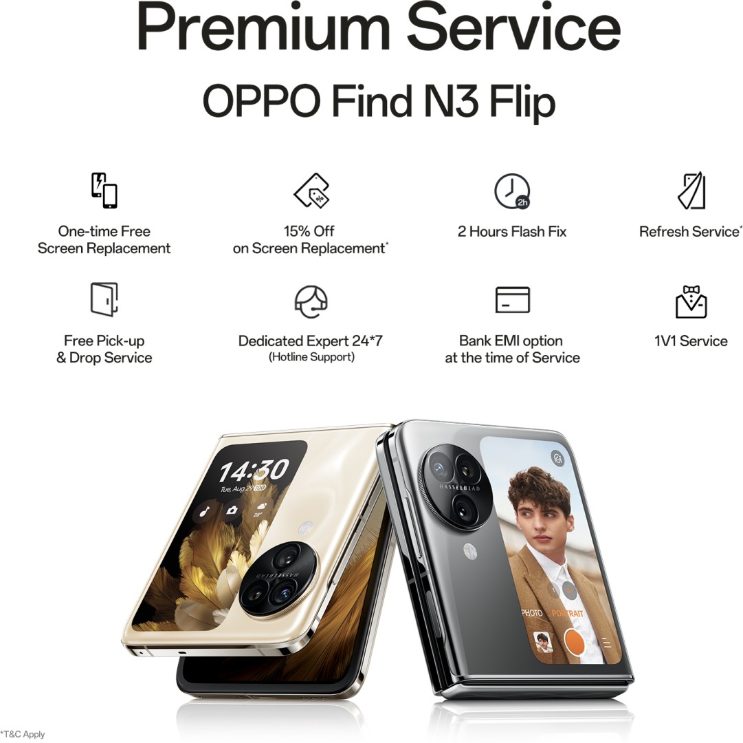 Find N3 Flip 12 GB RAM 256 GB Storage Gold