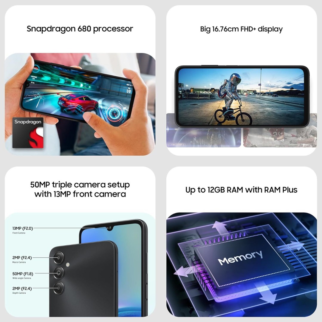 Galaxy A05s 6 GB RAM 128 GB Storage Black