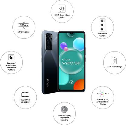V20 SE 8 GB RAM 128 GB Storage Black