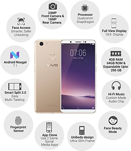 V7 4 GB RAM 32 GB Storage Gold