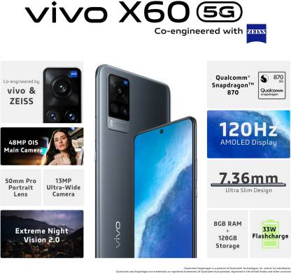 X60 8 GB RAM 128 GB Storage Black
