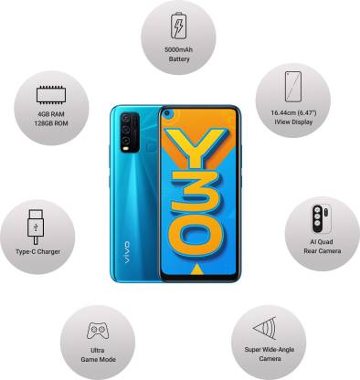Y30 4 GB RAM 128 GB Storage Blue