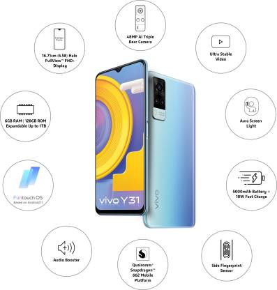Y31 2021 6 GB RAM 128 GB Storage Blue