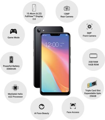 Y81i 2 GB RAM 16 GB Storage Black