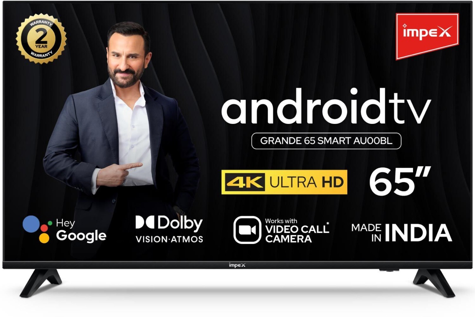 Impex Grande 65 Smart AU00BL 4K LED 65 inch (165 cm) | Smart TV