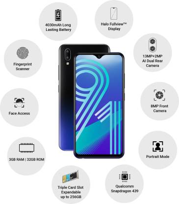Y91 2 GB RAM 32 GB Storage Black