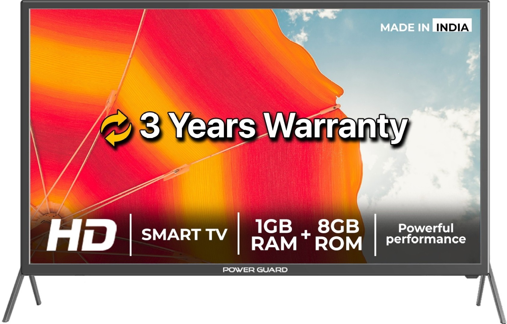 Power Guard PG24S1 4K LED 24 inch (61 cm) | Smart TV