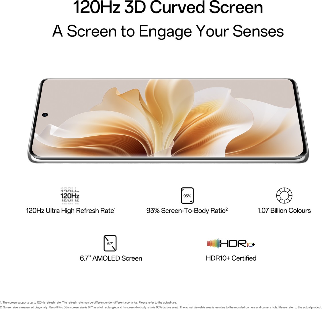 Reno11 Pro 12 GB RAM 256 GB Storage White