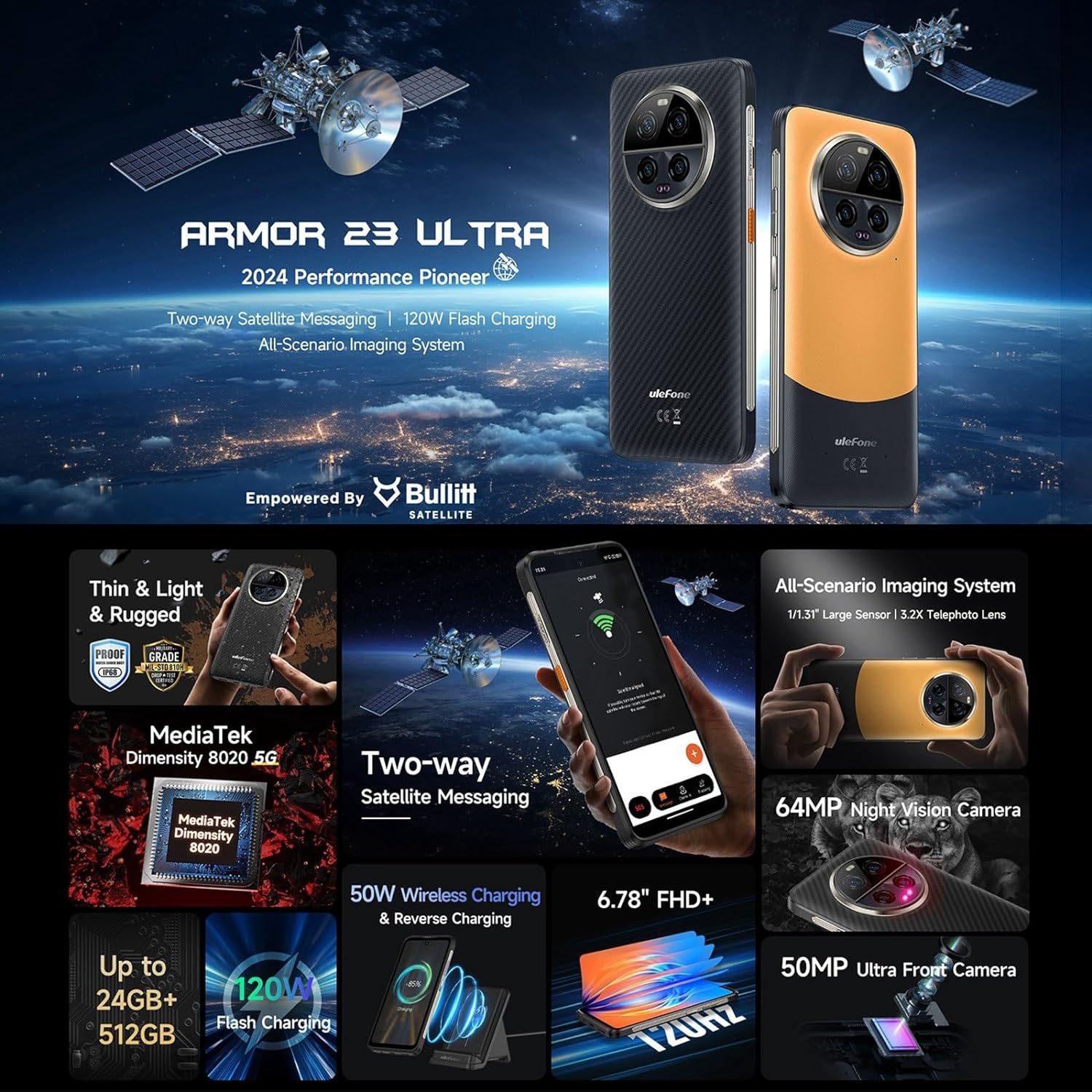 Armor 23 Ultra 12 GB RAM 512 GB Storage Black