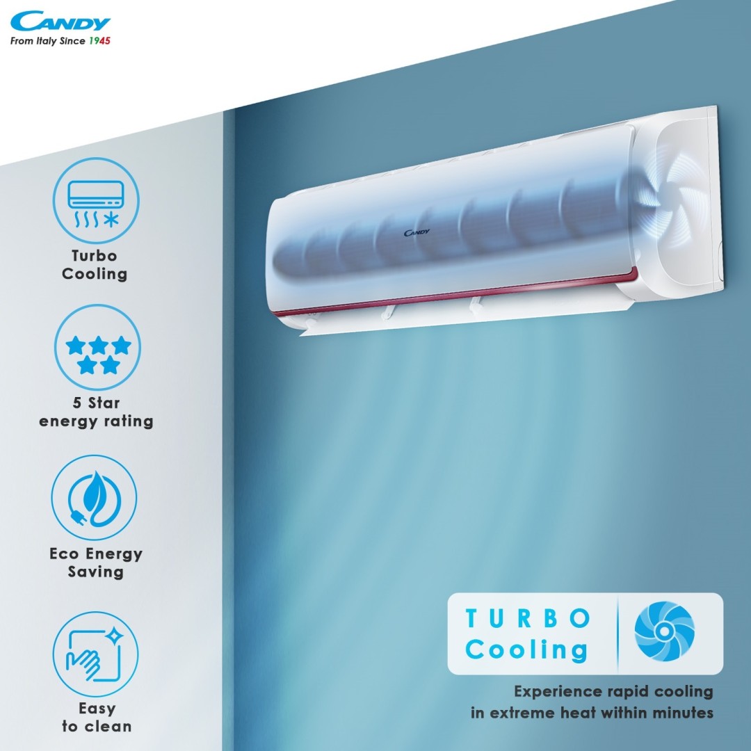 Candy SAC 185C ITN 1.5 Ton 5 Star Inverter Split AC