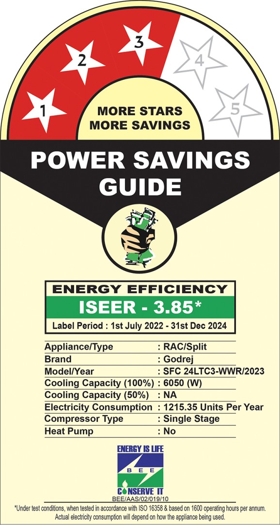 SFC 24LTC3-WWR 2 Ton 3 Star  Split AC