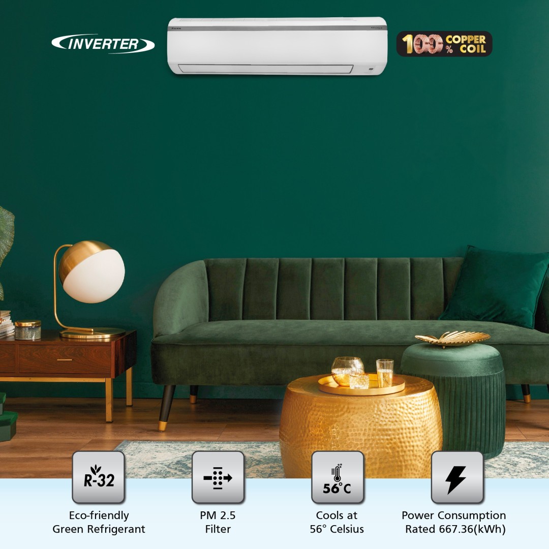 FTKF50UV16T 1.5 Ton 5 Star Inverter Split AC