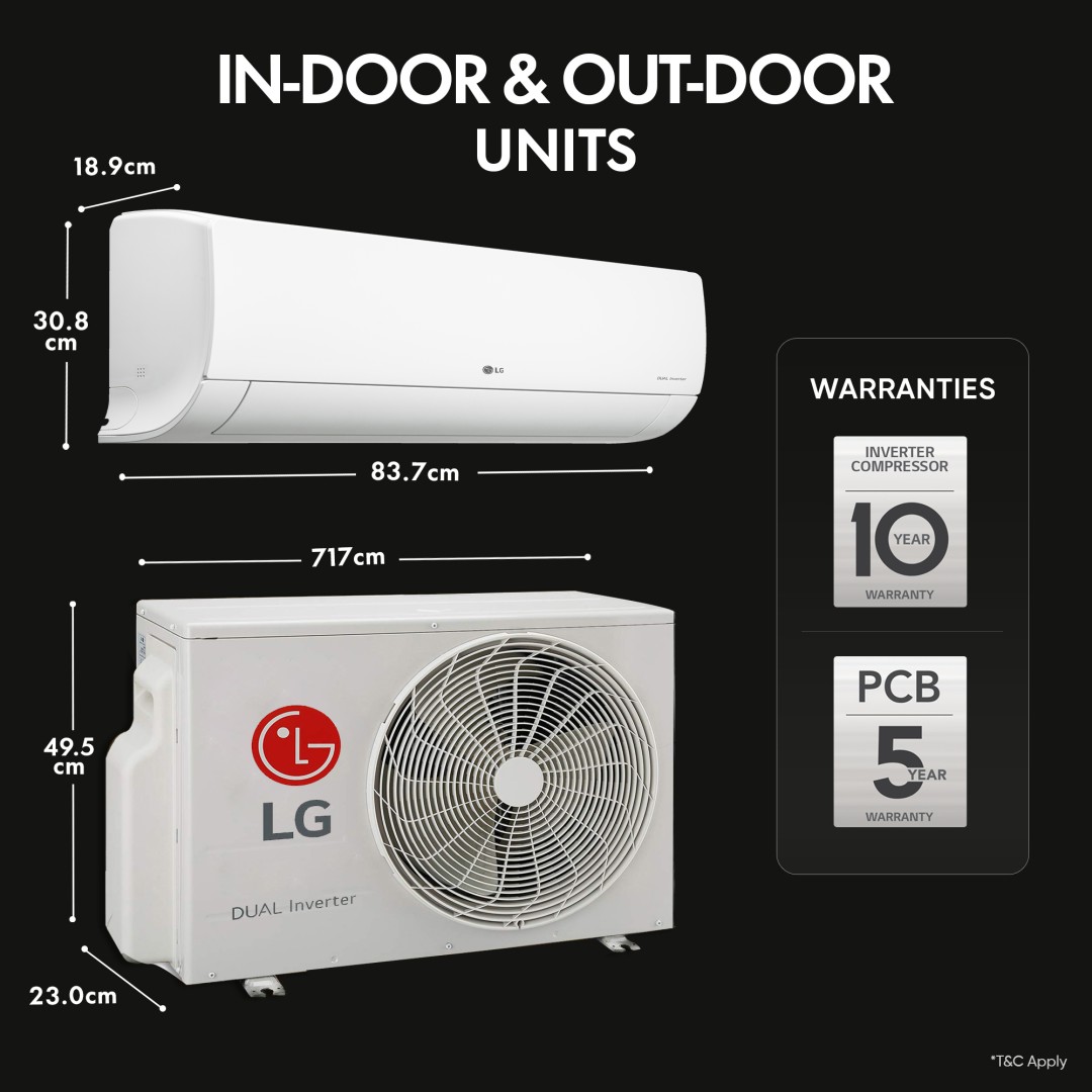 RS-Q18TNXE 1.5 Ton 3 Star Dual Inverter Split AC