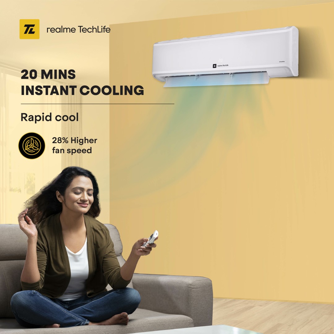 TechLife 155SIAA22BWR 1.5 Ton 5 Star Inverter Split AC