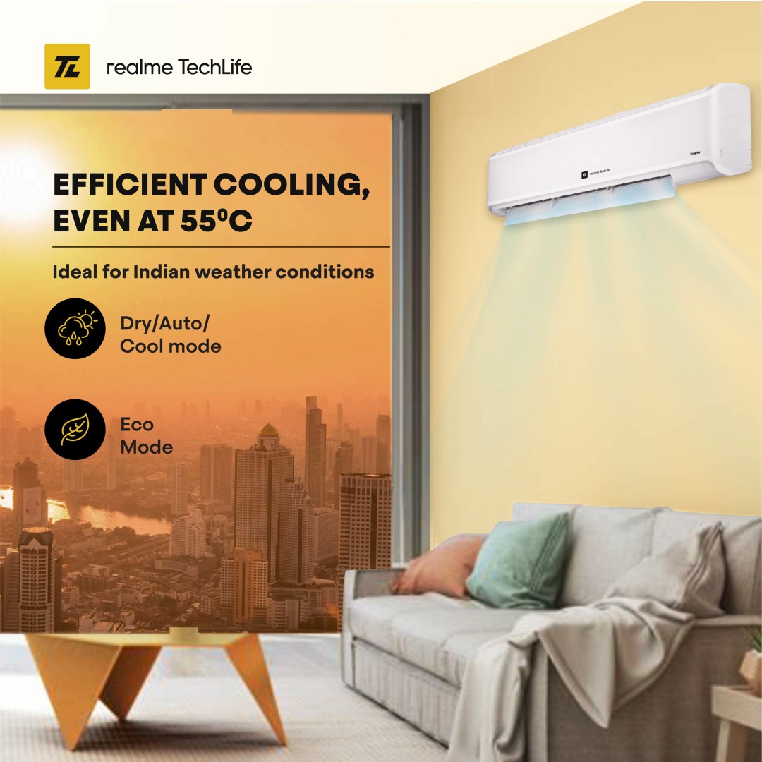 TechLife 155SIAA22BWR 1.5 Ton 5 Star Inverter Split AC