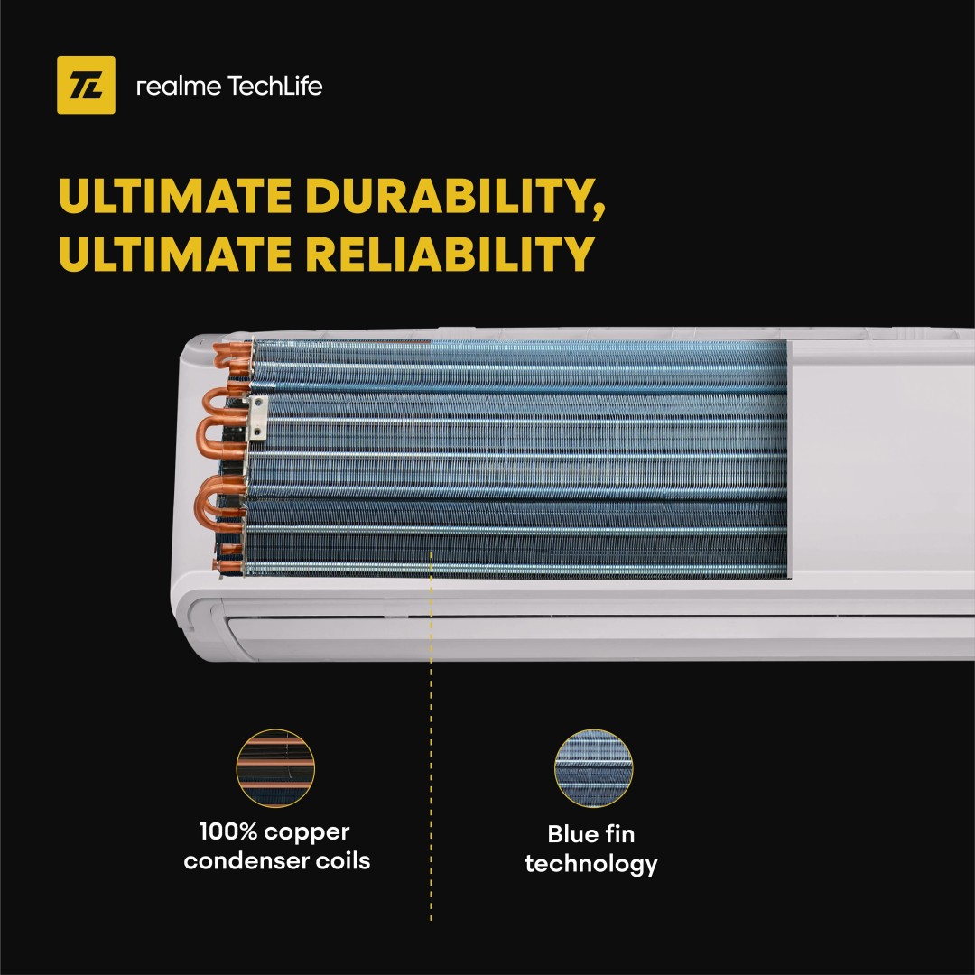 TechLife 155SIAA22BWR 1.5 Ton 5 Star Inverter Split AC