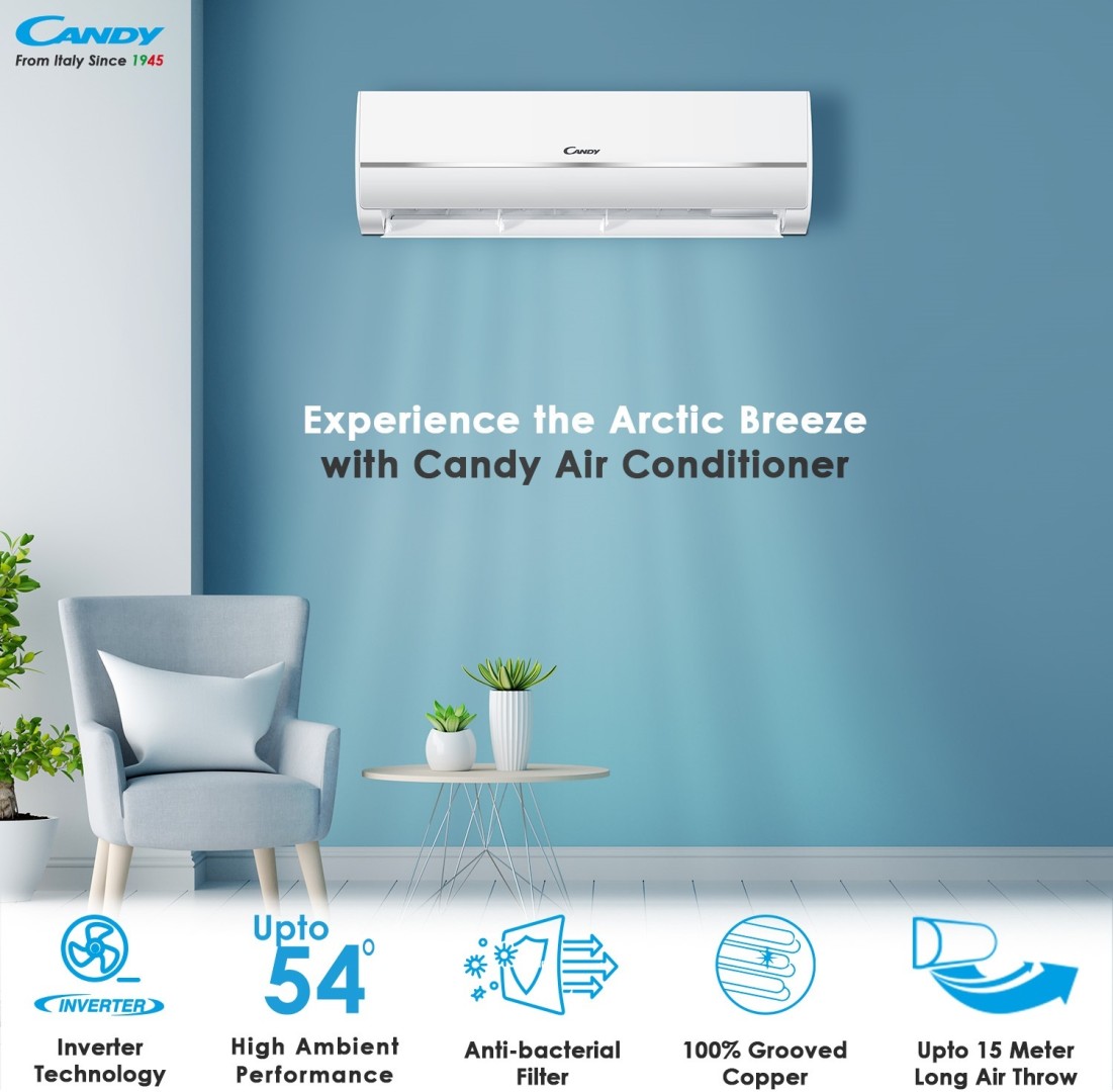 Candy SAC 124C ITS 1 Ton 4 Star Inverter Split AC