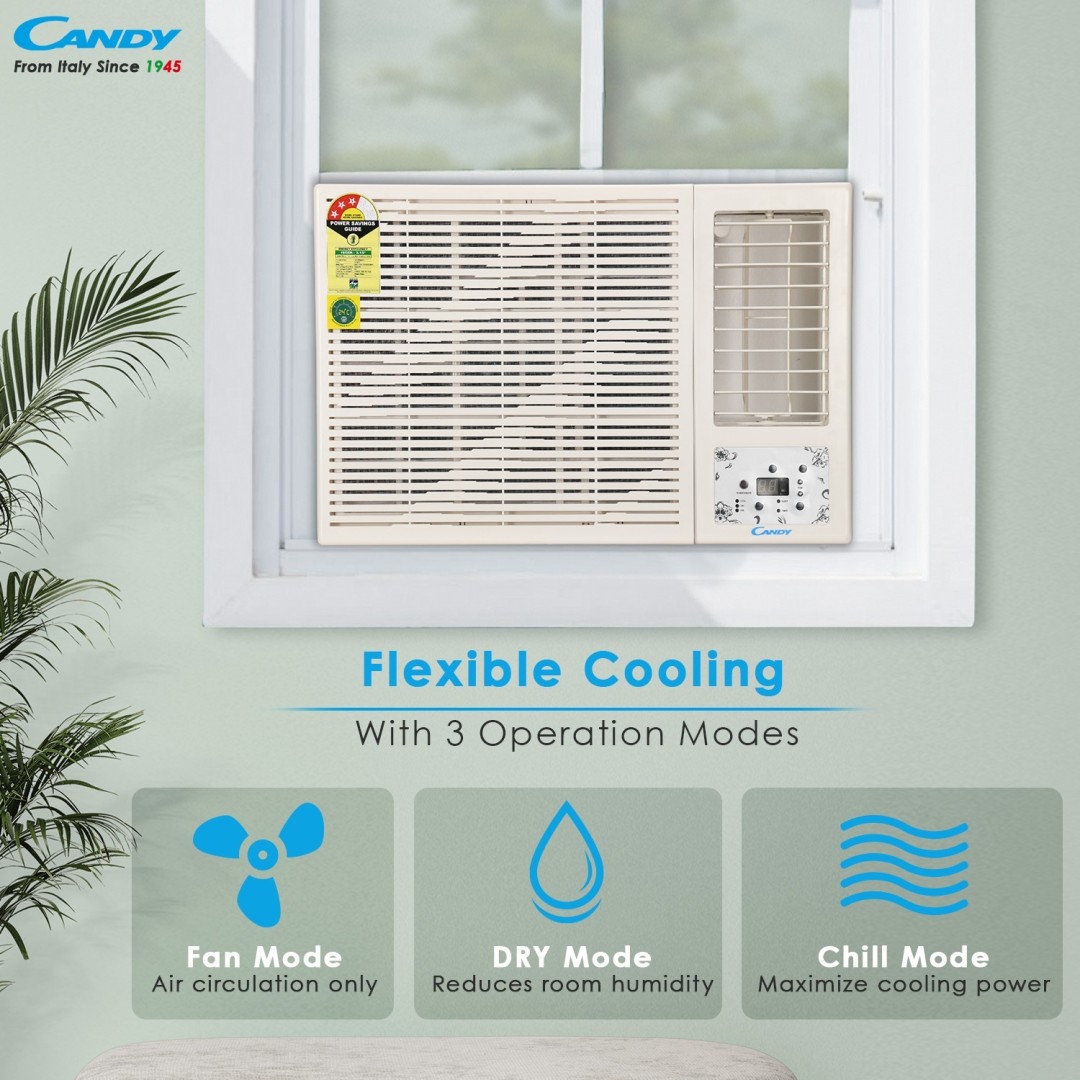 WAC 183C FOW-FS 1.5 Ton 3 Star  Window AC