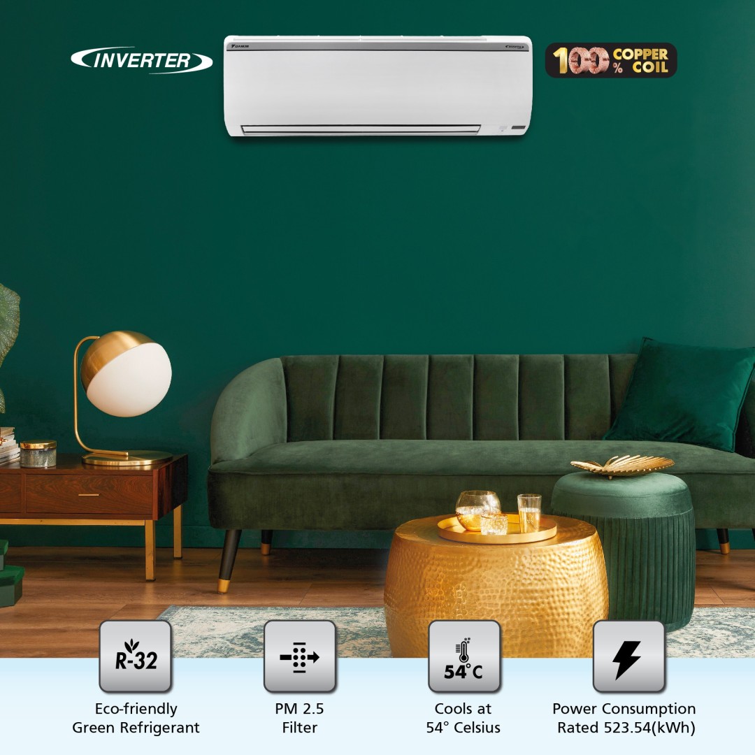 FTKM35UV16W 1 Ton 5 Star Inverter Split AC