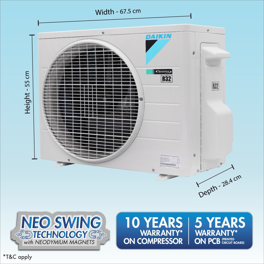 ATKL35TV16WC 1 Ton 3 Star Inverter Split AC