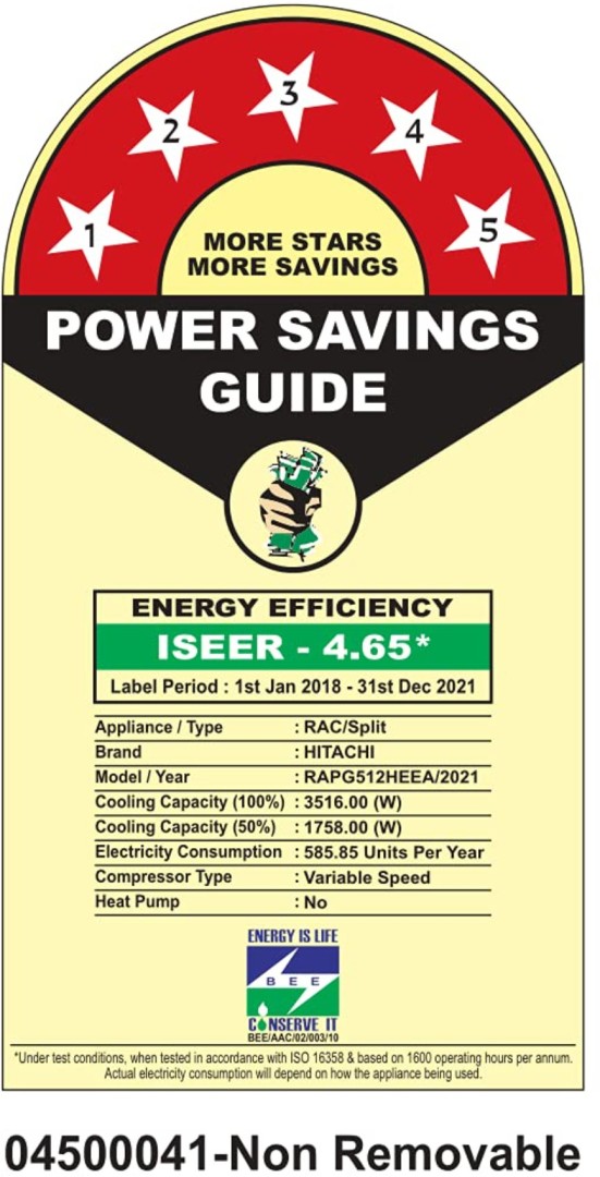 Kiyora 5100X RAPG512HEEA 1 Ton 5 Star Inverter Split AC