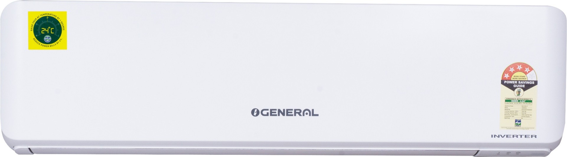 O General ASGG24CPTB 2 Ton 4 Star Inverter Split AC