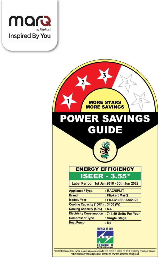 FKAC103SFAA 1 Ton 3 Star  Split AC