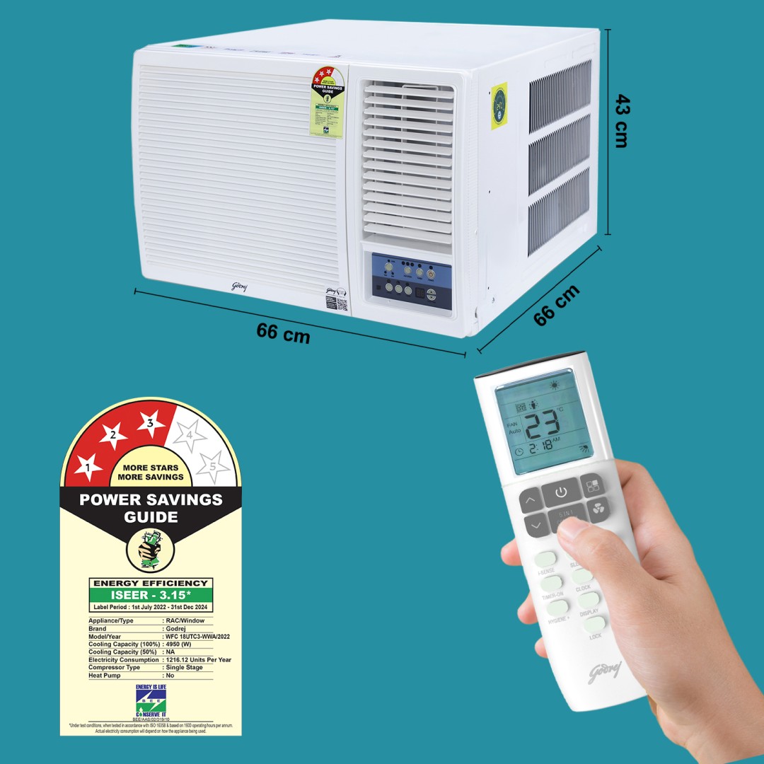 WFC 18UTC3-WWA 1.5 Ton 3 Star  Window AC