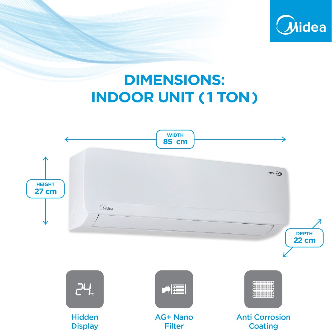 MAI12SP3R33F0 1 Ton 3 Star Inverter Split AC