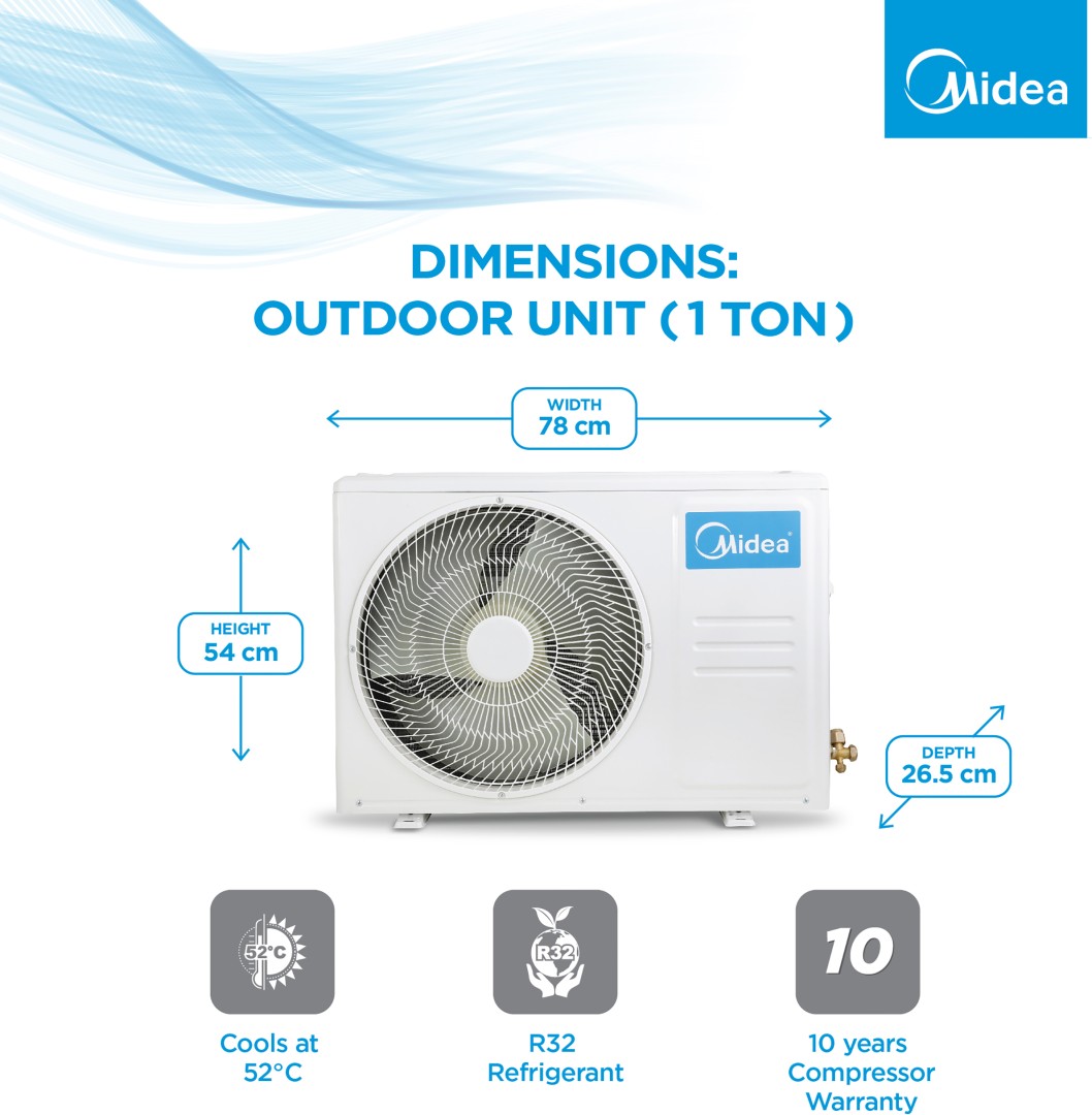 MAI12SP3R33F0 1 Ton 3 Star Inverter Split AC